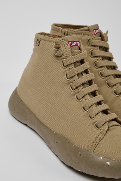 Peu Stadium Beige Ankle Boots For Men Camper New Arrivals