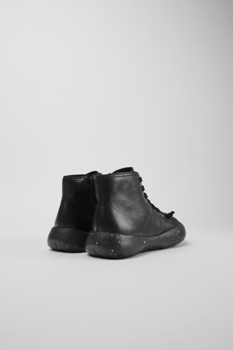 Exclusive Camper Peu Stadium Black Leather Ankle Boots For Men