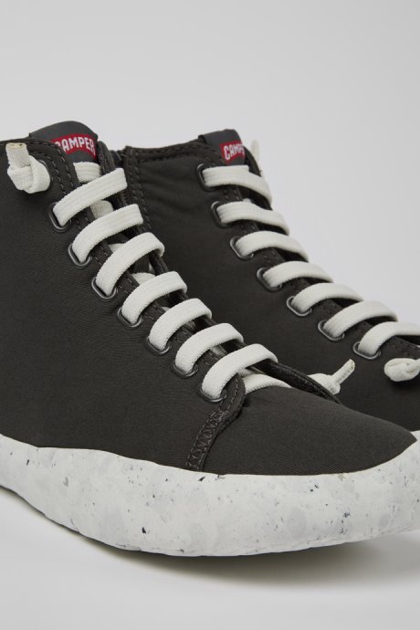 Design Peu Stadium Gray Ankle Boots For Men Camper