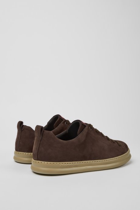 Camper Runner Brown Nubuck Sneakers For Men New Arrivals
