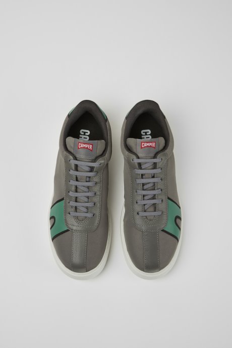 Design Runner K21 Gray And Green Sneakers For Men Camper