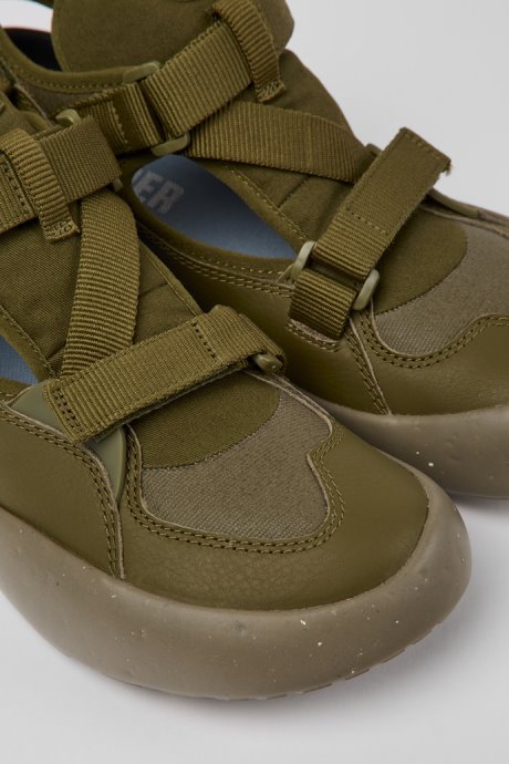 Design Peu Stadium Green Semi-Open Sneakers For Men Camper