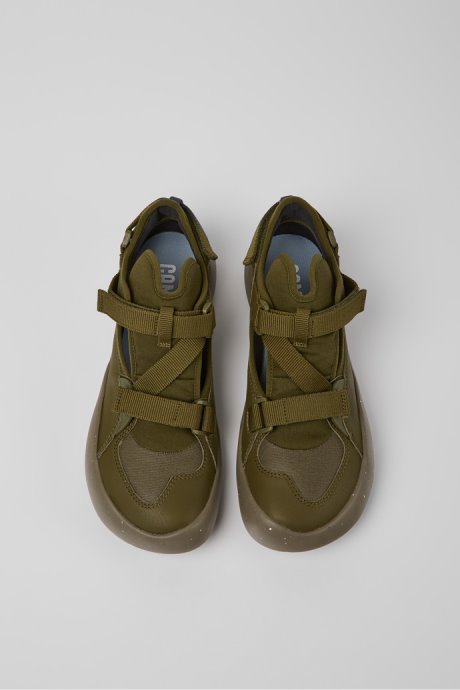 Design Peu Stadium Green Semi-Open Sneakers For Men Camper