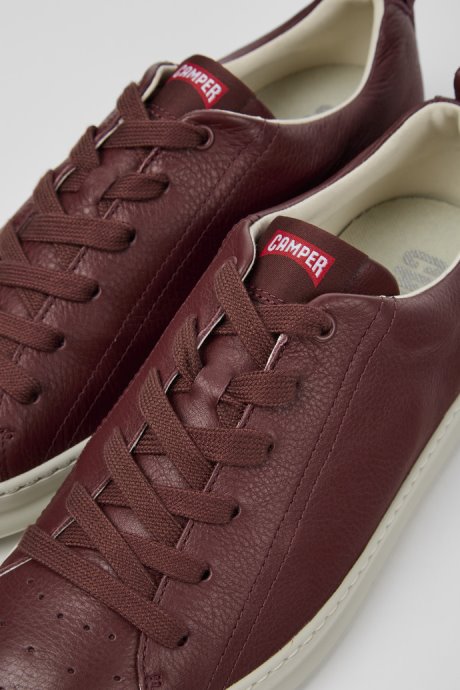 Camper Design Runner Burgundy Leather Sneakers