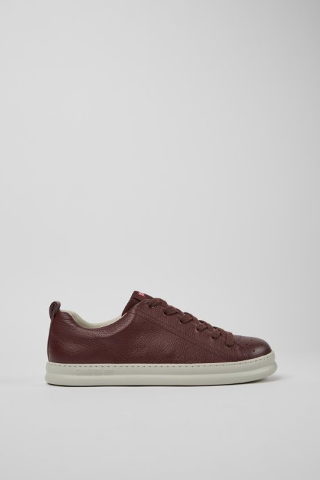 Camper Design Runner Burgundy Leather Sneakers