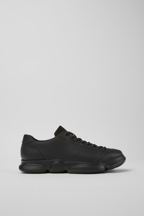Camper Karst Black Leather Shoes For Men New Arrivals