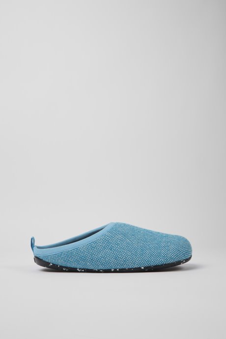 Exclusive Camper Wabi Blue Wool And Viscose Slippers For Men