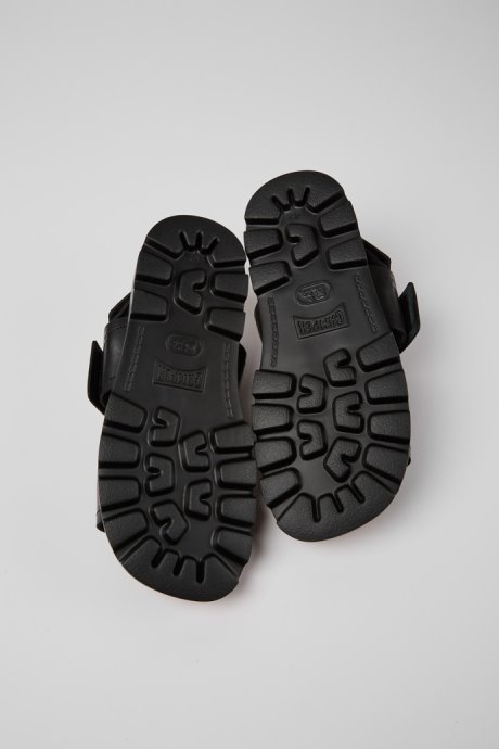 Brutus Sandal Black Leather Sandals For Men Exclusive Camper